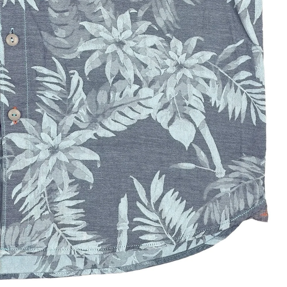 Tommy Bahama Tropical Tones Shirt Mens Medium Floral Print Button Up Blue - Picture 4 of 9